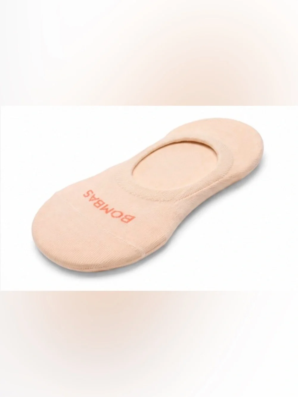 NEW [Bombas] Blush Pink No-Show Liner Socks | Cushioned Grip Heel | Women's